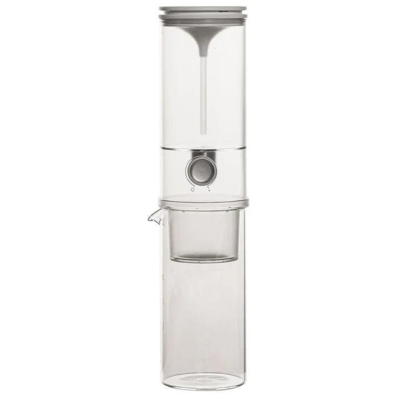 Portable Glass Cold Drip Coffee Maker – Large Capacity Slow Brew Iced Coffee Dripper System