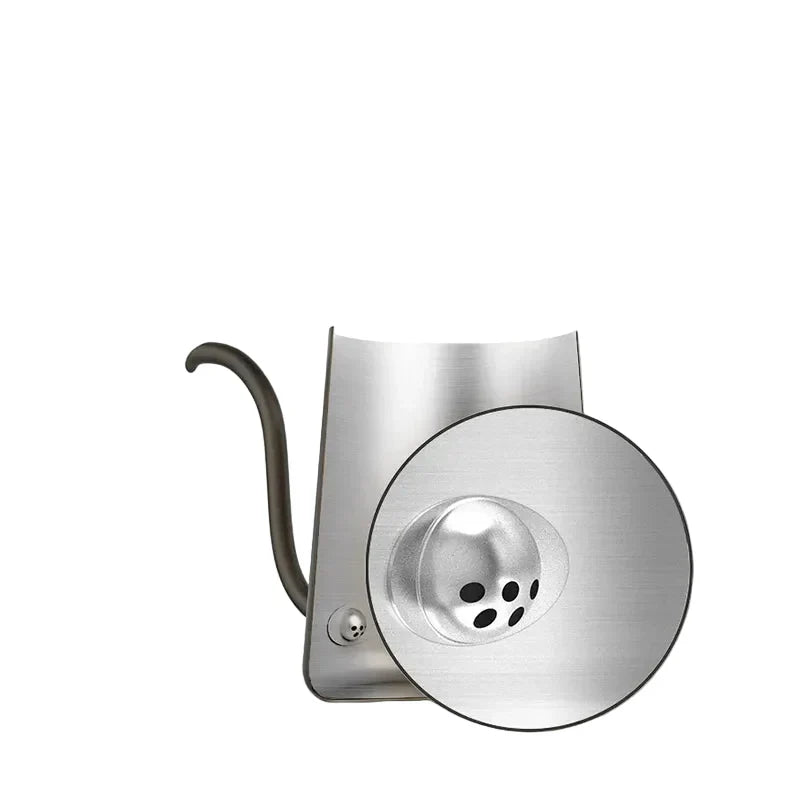 Gooseneck Wasserkocher 600 ml aus Edelstahl 304 – Präzisions-Ausgusskanne für Pour-Over Kaffee